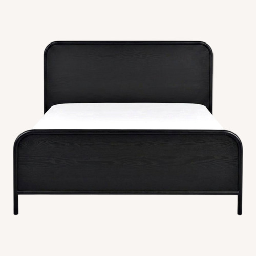 Used Article Faydra Black Ash Queen Bed Frame for sale on AptDeco