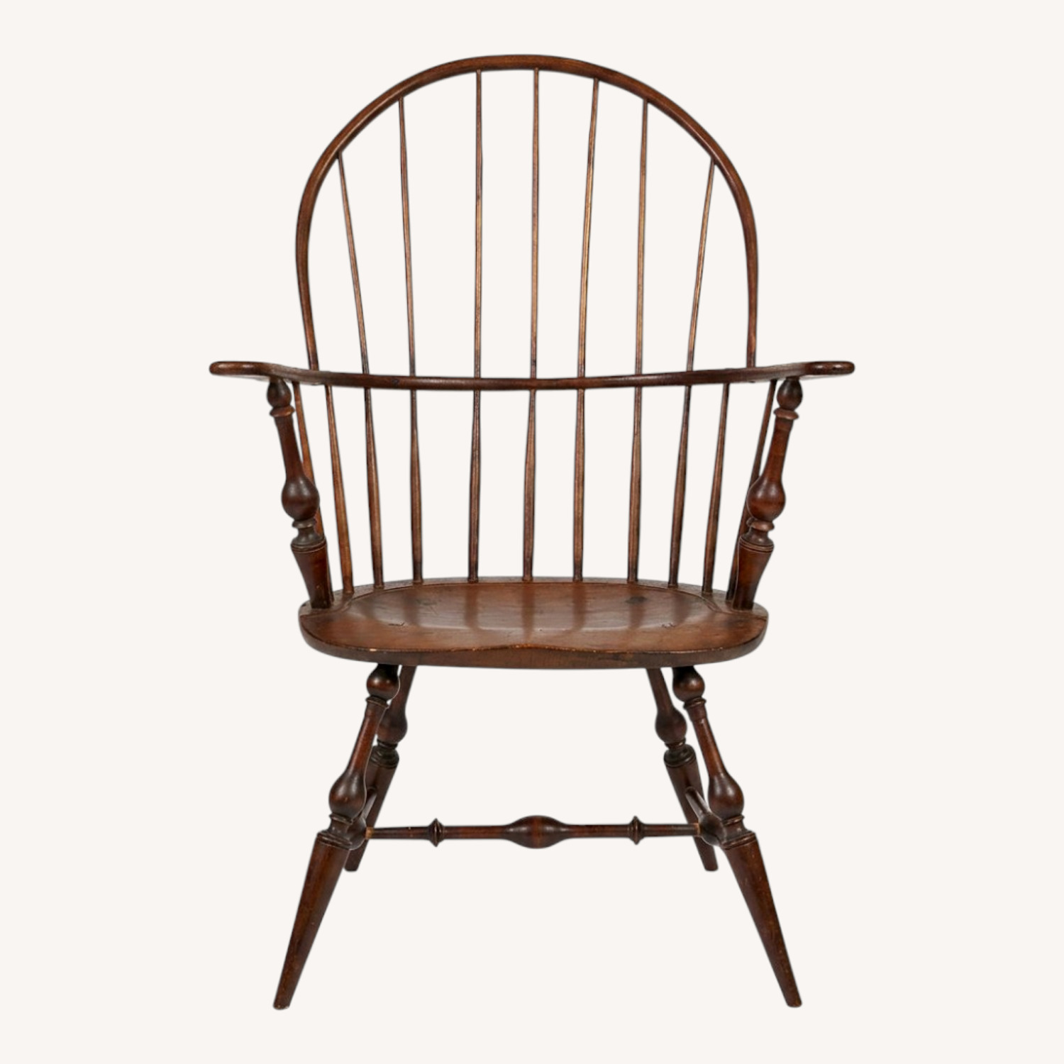 6 Reproduction Antique Windsor Chairs - image-0