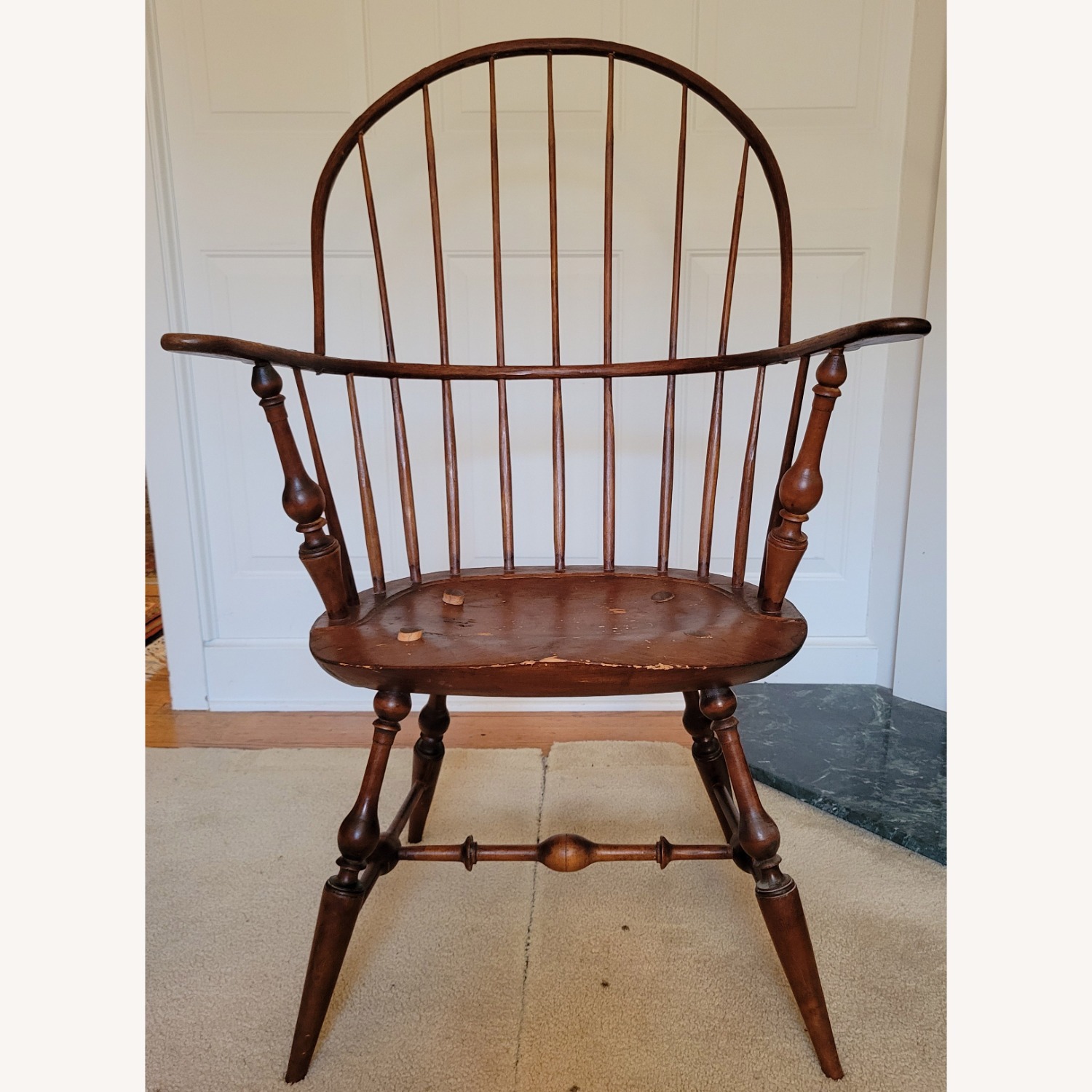 6 Reproduction Antique Windsor Chairs - image-11