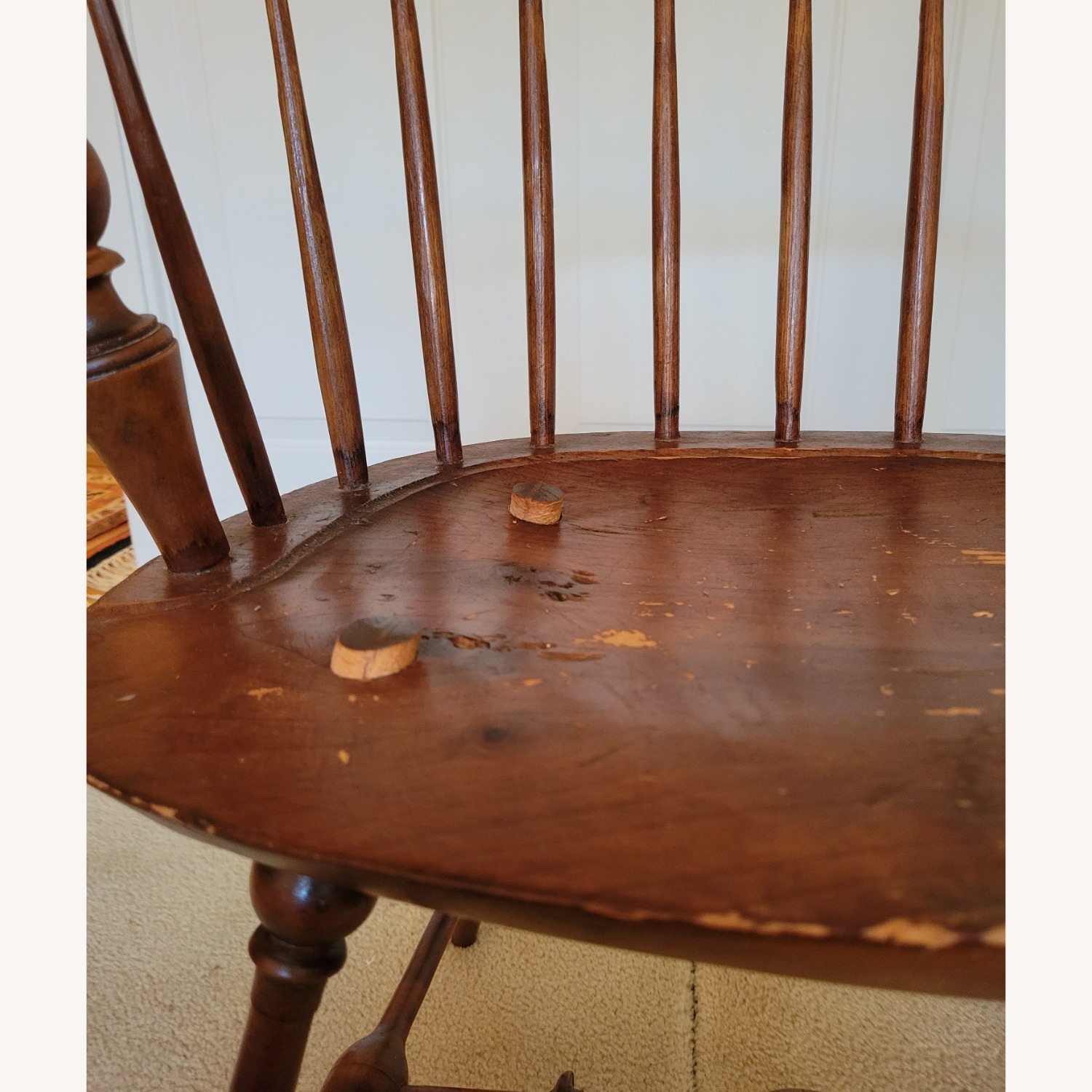 6 Reproduction Antique Windsor Chairs - image-12