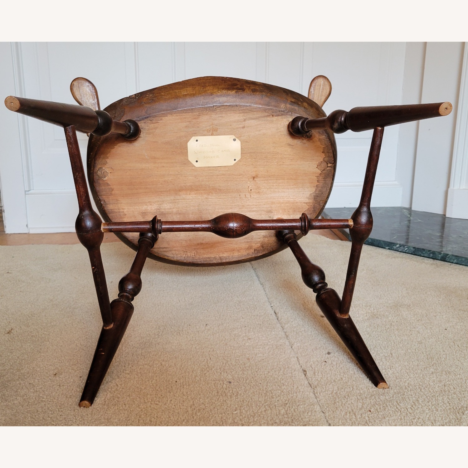 6 Reproduction Antique Windsor Chairs - image-3