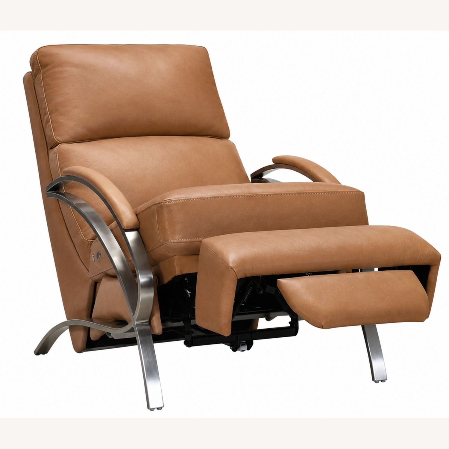 Bloomingdale's Jackie Powers Dark Brown Leather Recliner - image-4
