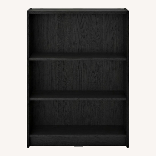 Used IKEA BILLY Black Wood Bookcase for sale on AptDeco