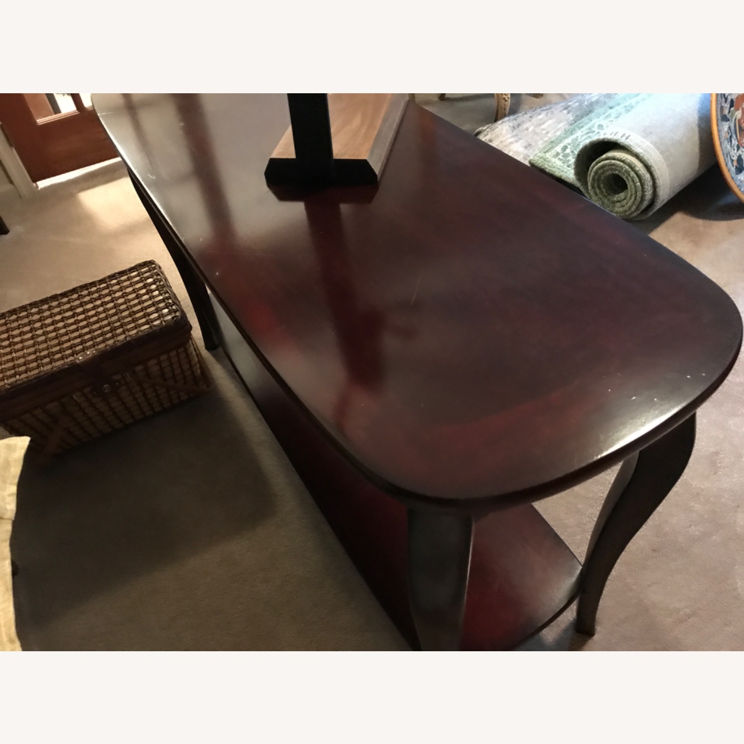 Dark Brown Console Table - image-2