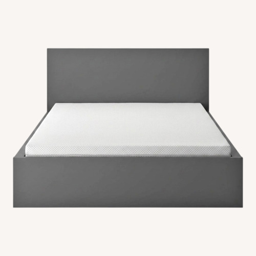 Used IKEA MALM Light Gray Wood Queen Bed for sale on AptDeco