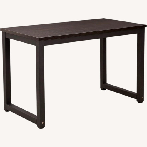Used Black Metal Base Writing Desk Black Desk for sale on AptDeco