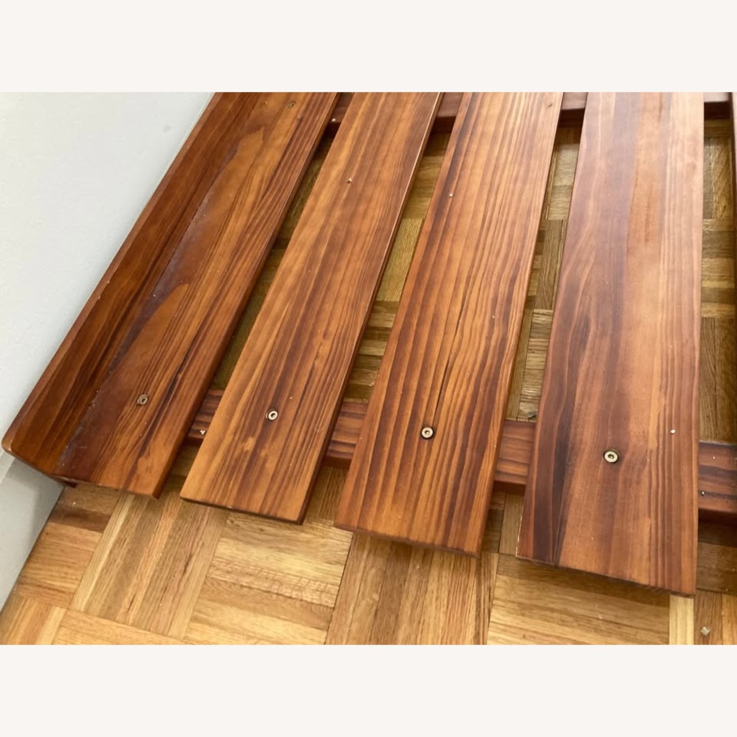 Emoor Solid Pine Wood Dark Brown Full Bed - image-3