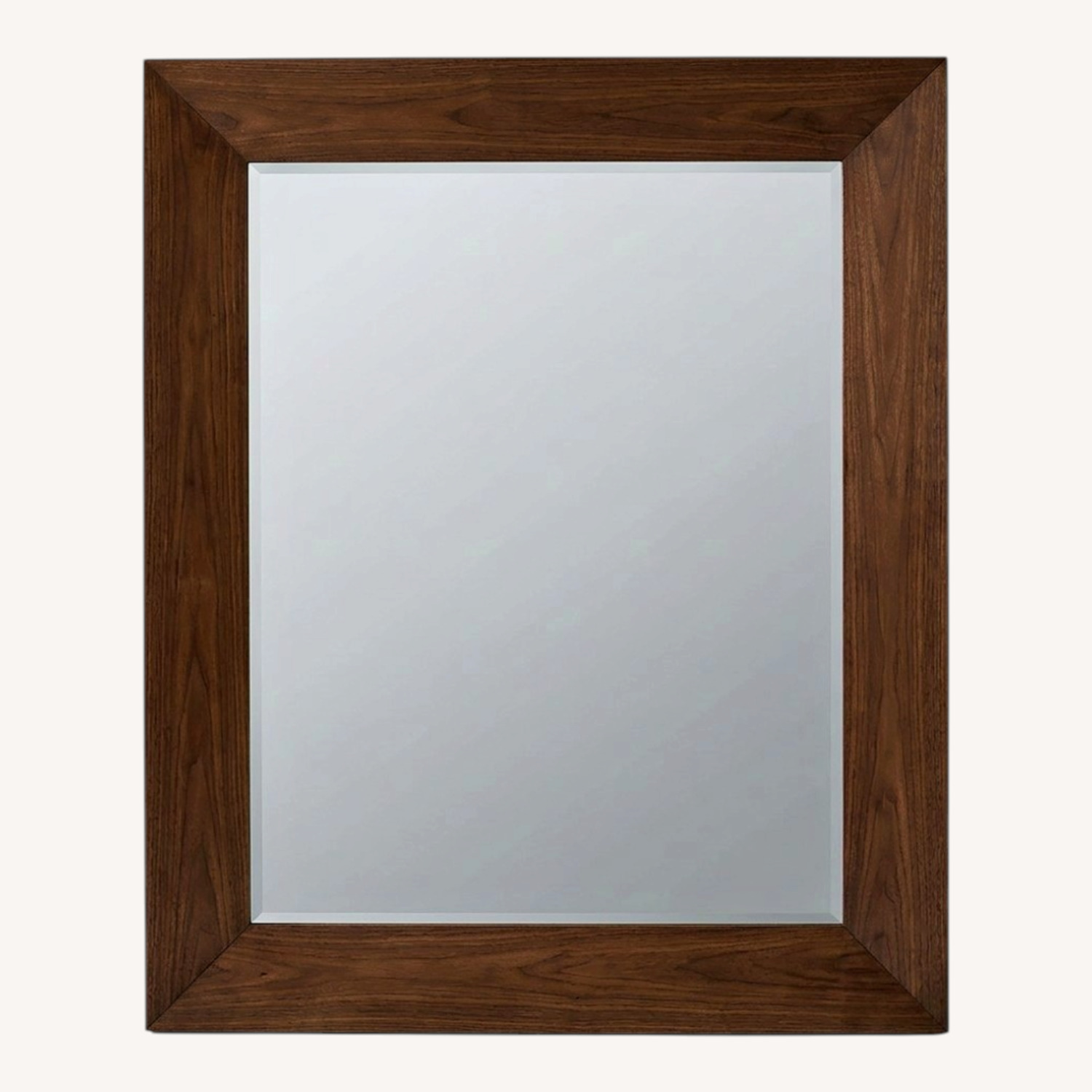 Dark Brown Wood Floor Mirror - image-0