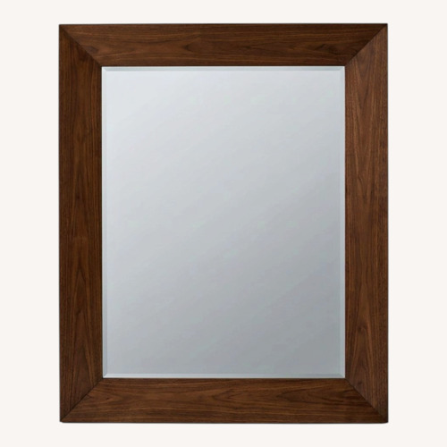 Used Dark Brown Wood Floor Mirror for sale on AptDeco