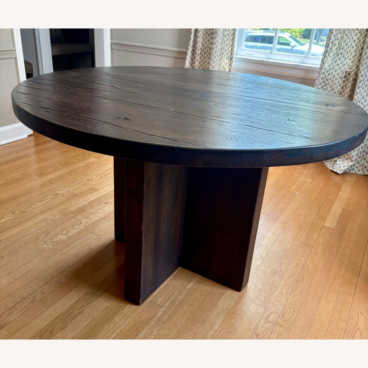 Restoration Hardware Reclaimed Oak Dining Table - image-3