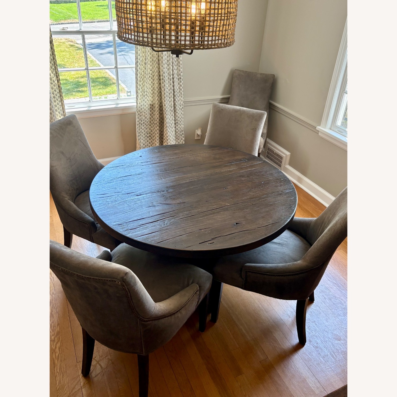 Restoration Hardware Reclaimed Oak Dining Table - image-4