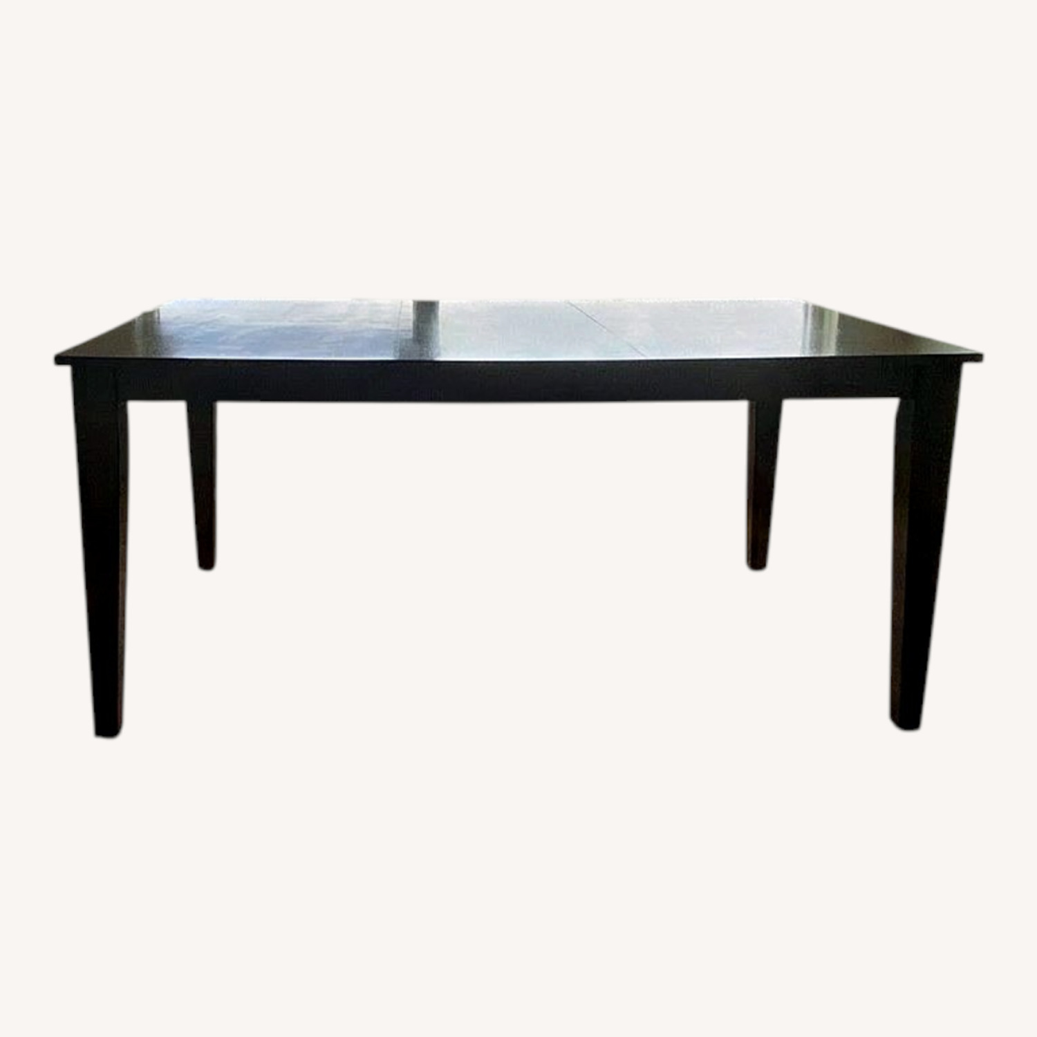 Value City Furniture Dark Brown Wood Dining Table - image-0