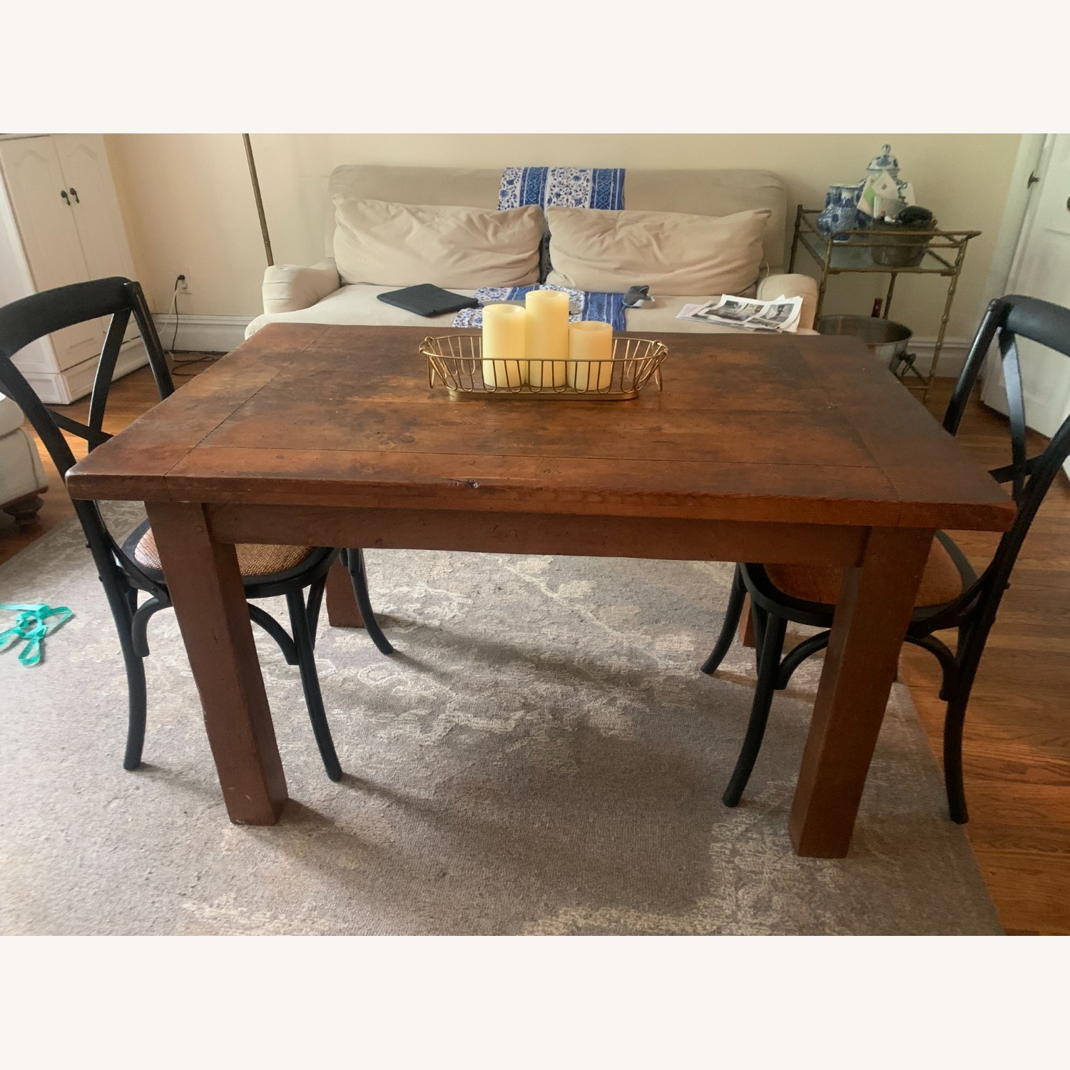 ABC Carpet and Home Dark Brown Wood Dining Table - image-1