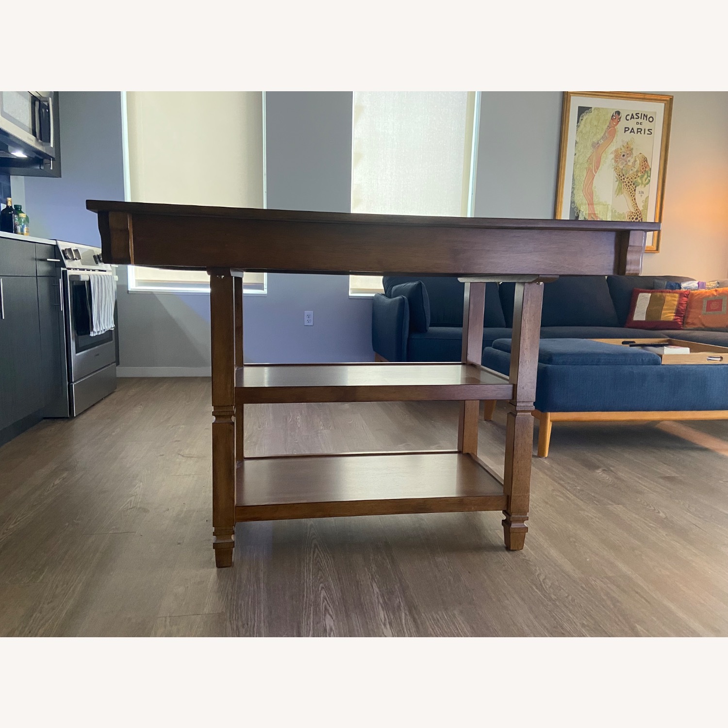 Walmar Light Brown Wood Kitchen Island - image-2