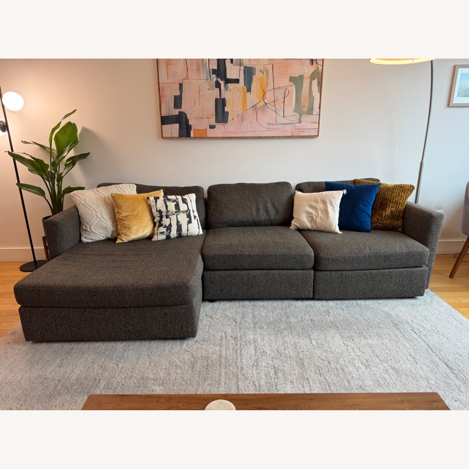 Macy's Clinton Fabric 3-Piece Chaise Sectional - image-1