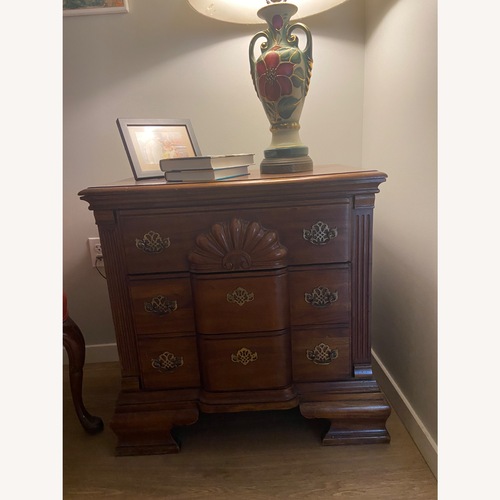 Used Vintage/Antique Finds Light Brown Wood Chest for sale on AptDeco