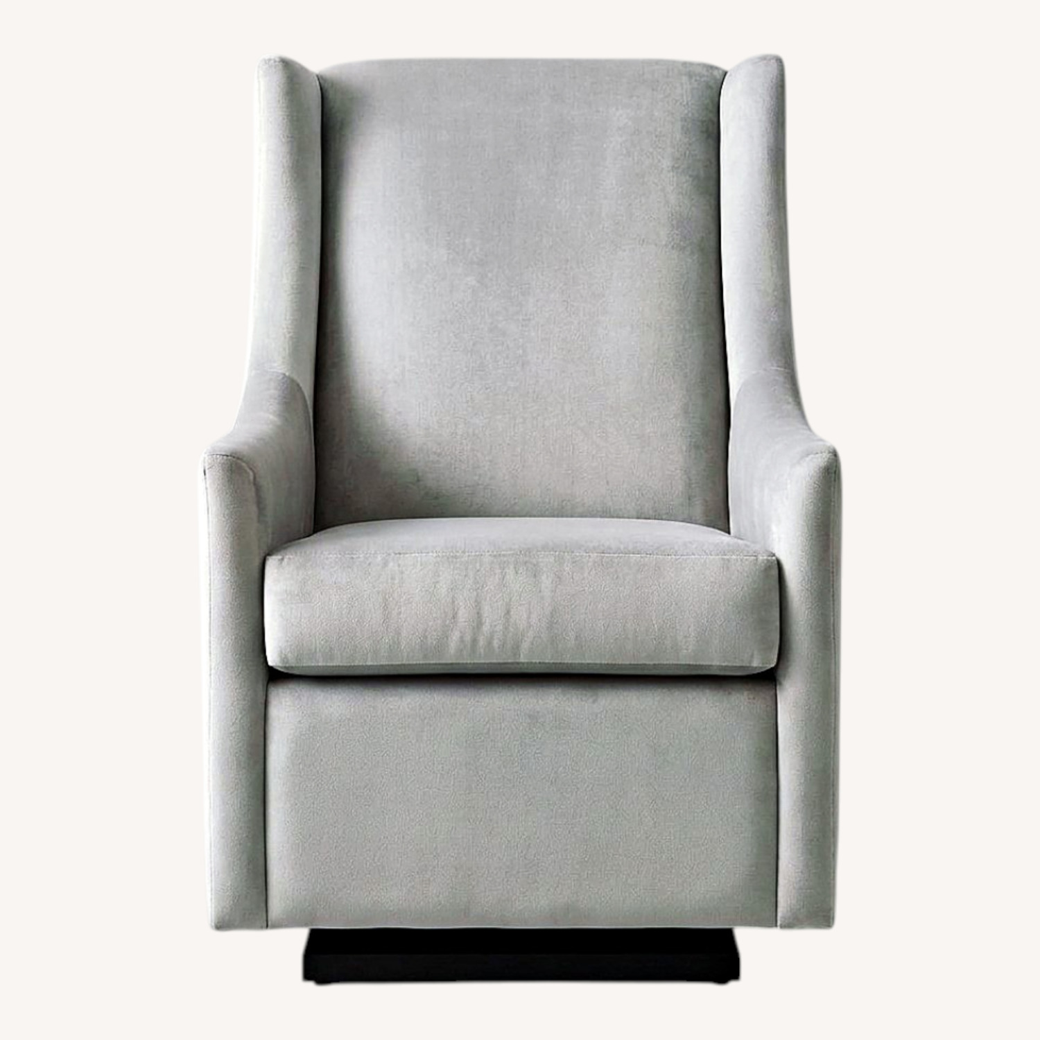 West Elm Graham Light Gray Fabric Armchair - image-0