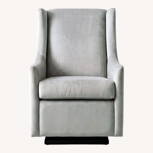 Used West Elm Graham Light Gray Fabric Armchair for sale on AptDeco
