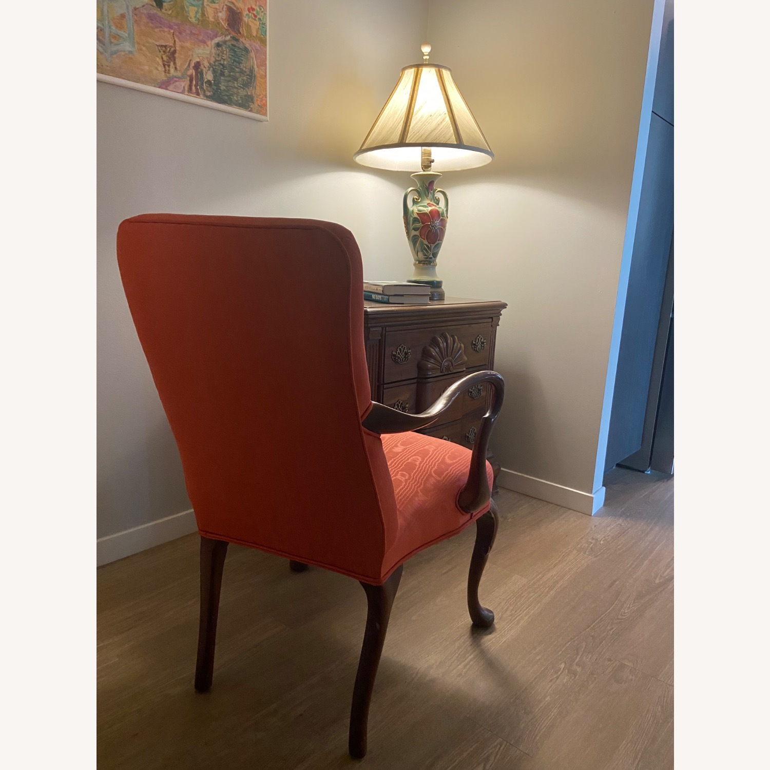 Vintage/Antique Finds Pink Wood Armchair - image-3