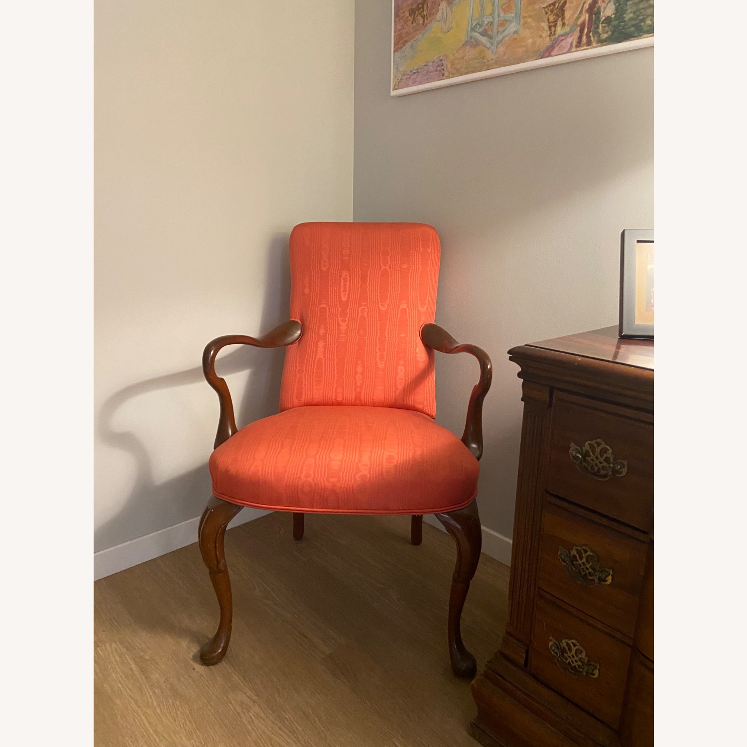 Vintage/Antique Finds Pink Wood Armchair - image-2