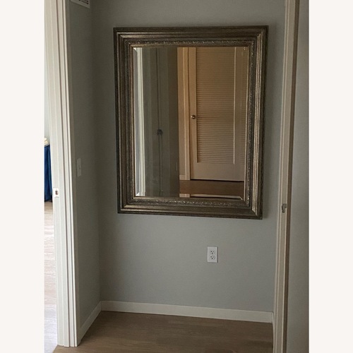 Used Vintage/Antique Finds Silver Wood Wall Mirror for sale on AptDeco
