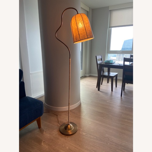 Used Crate & Barrel Allegra Light Brown Floor Lamp for sale on AptDeco