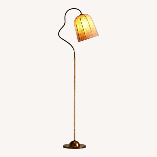 Used Crate & Barrel Allegra Light Brown Floor Lamp for sale on AptDeco