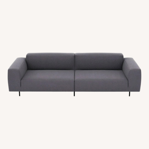 Used Bensen Endless Blue Velvet 3+ Piece Sectional for sale on AptDeco