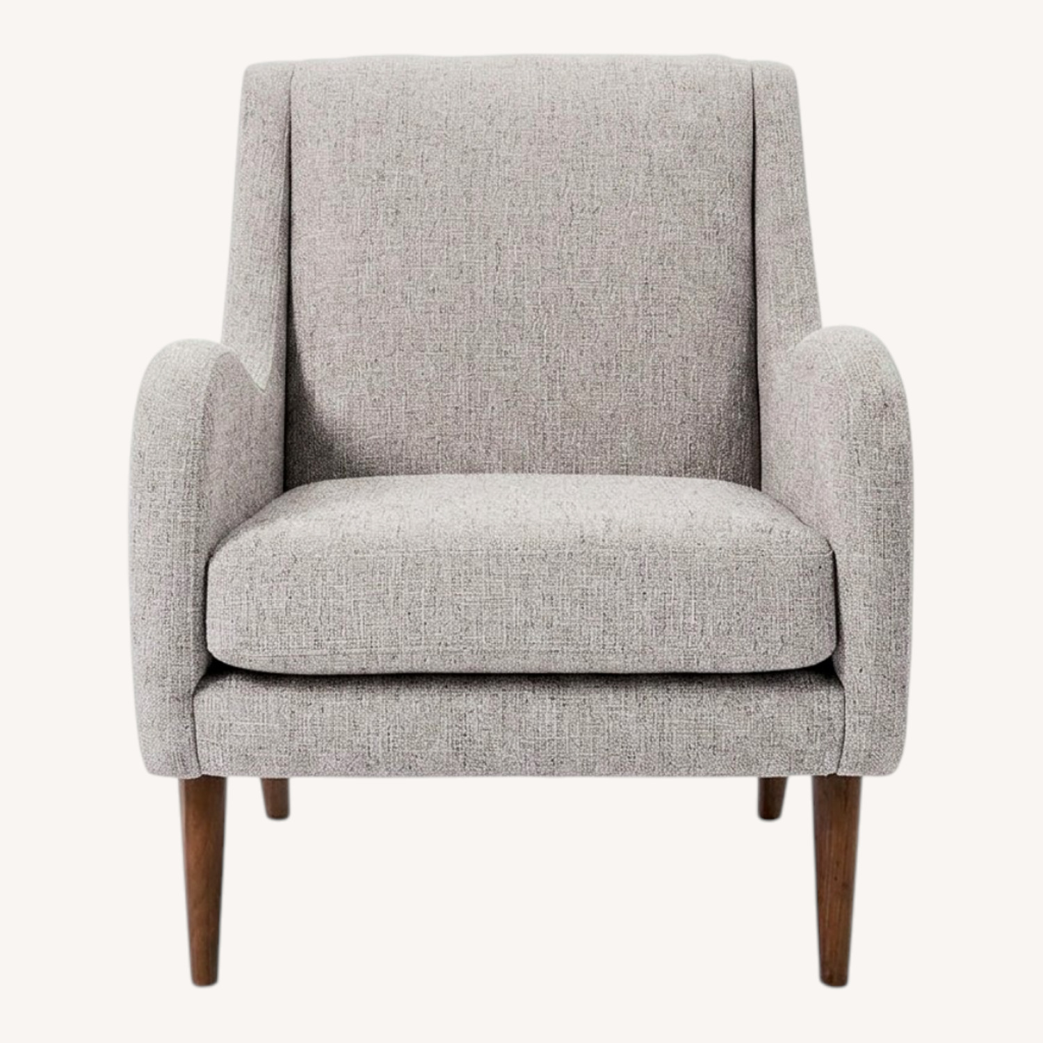 West Elm Sebastian Light Gray Fabric Armchair - image-0