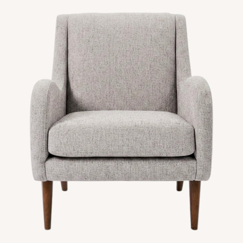 Used West Elm Sebastian Light Gray Fabric Armchair for sale on AptDeco
