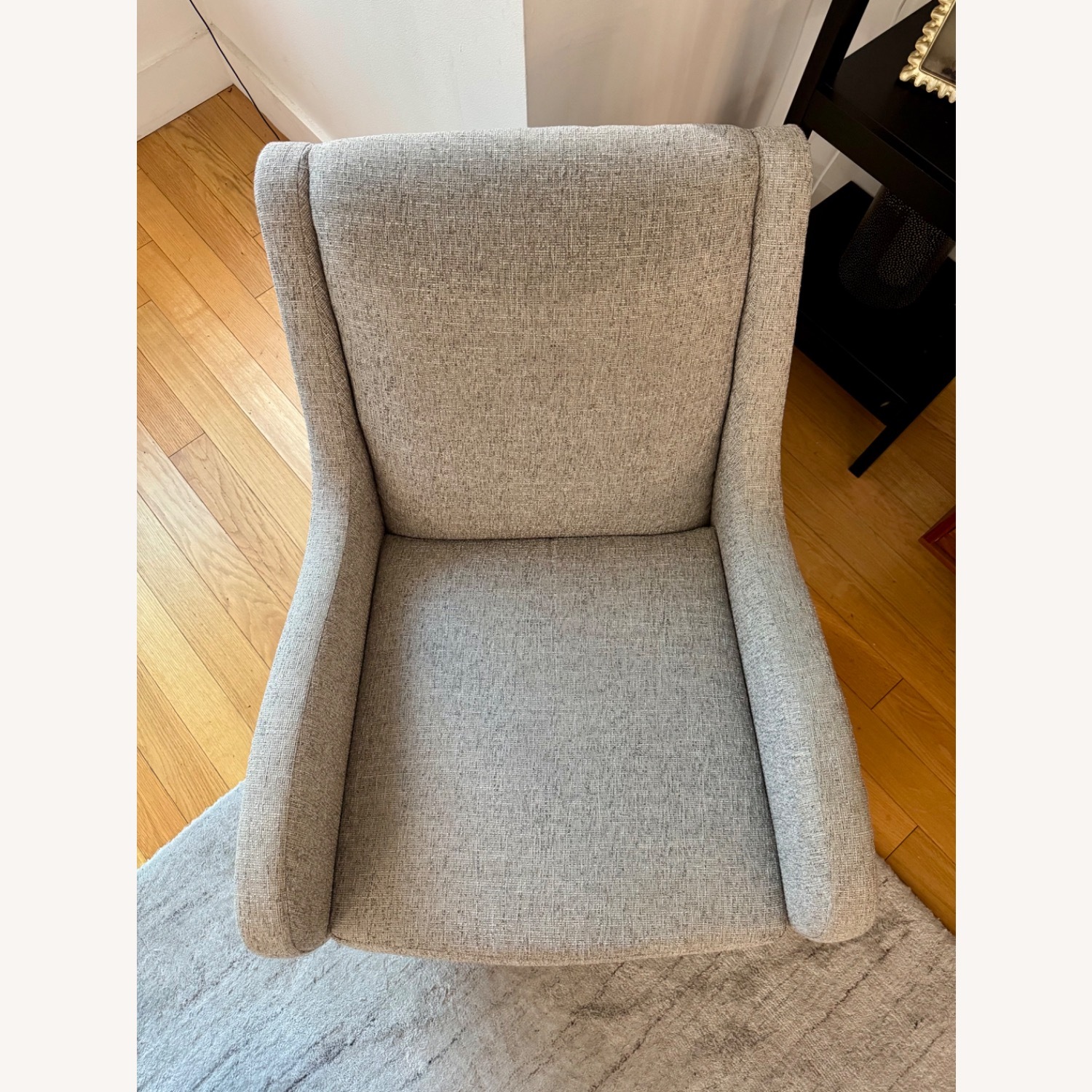 West Elm Sebastian Light Gray Fabric Armchair - image-6