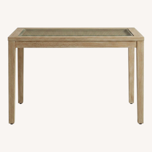Used Canteberry Light Brown Wood Dining Table for sale on AptDeco