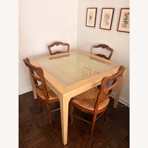 Used Canteberry Light Brown Wood Dining Table for sale on AptDeco