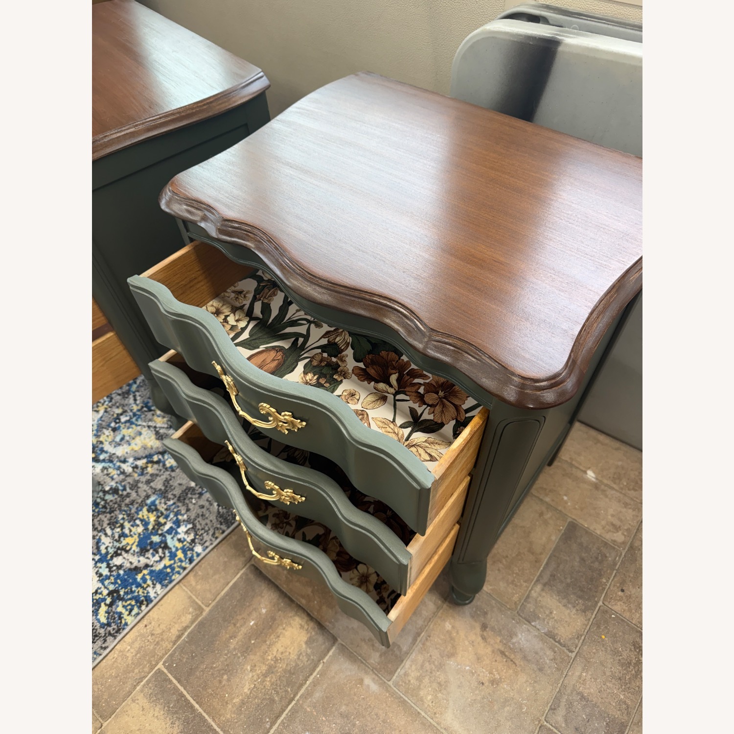Vintage French Farmhouse Nightstands - image-9