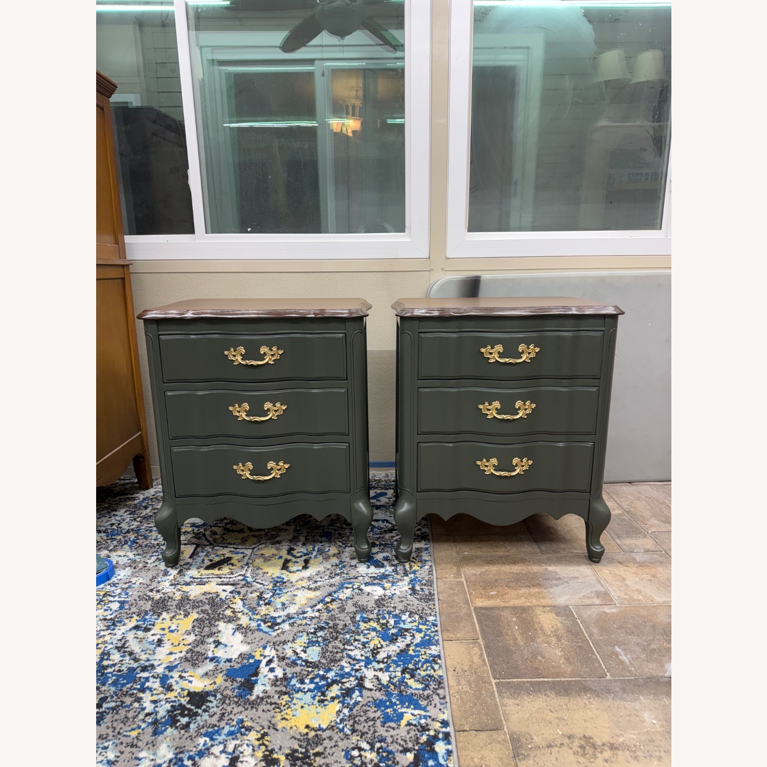 Vintage French Farmhouse Nightstands - image-4