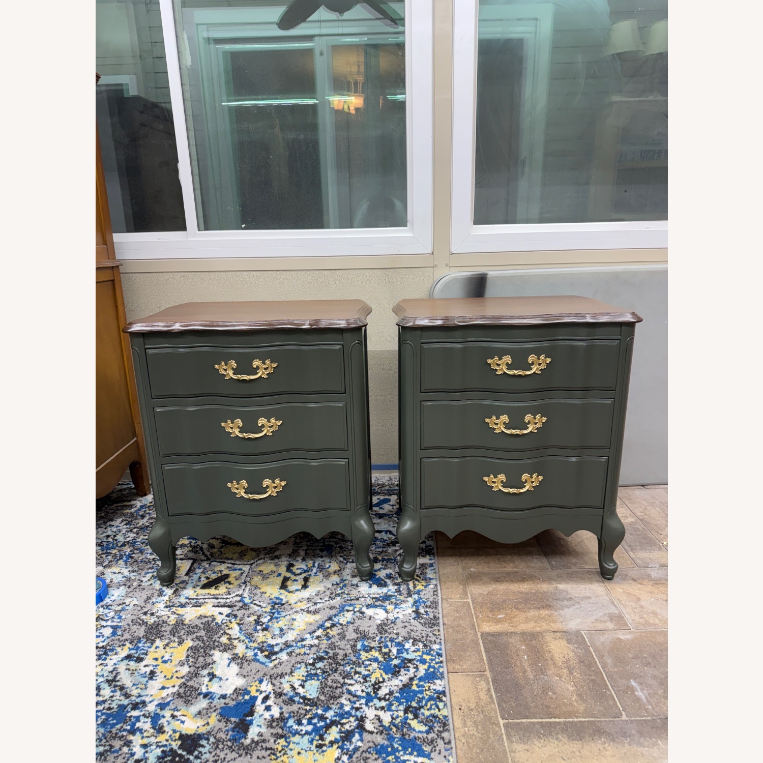 Vintage French Farmhouse Nightstands - image-7