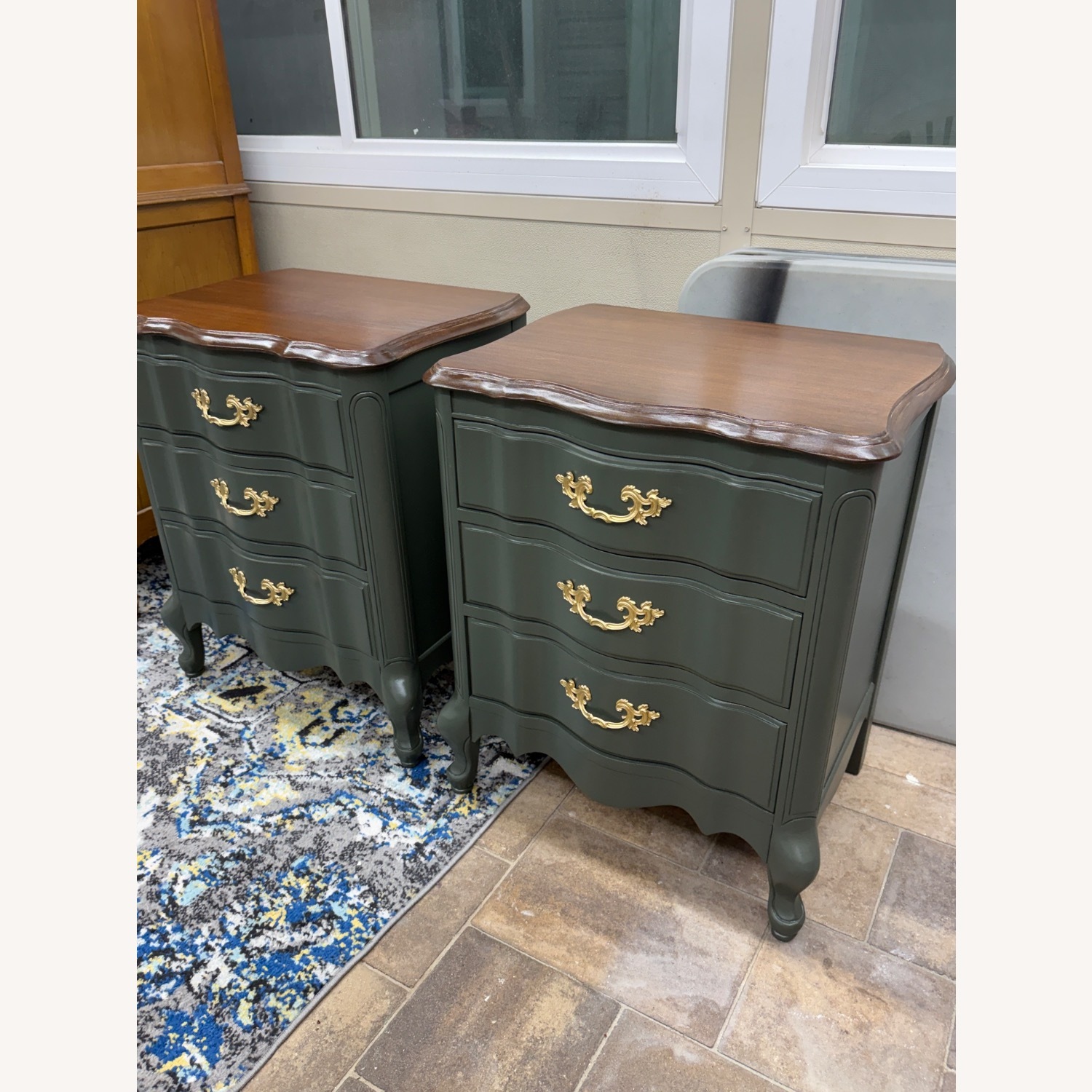 Vintage French Farmhouse Nightstands - image-3
