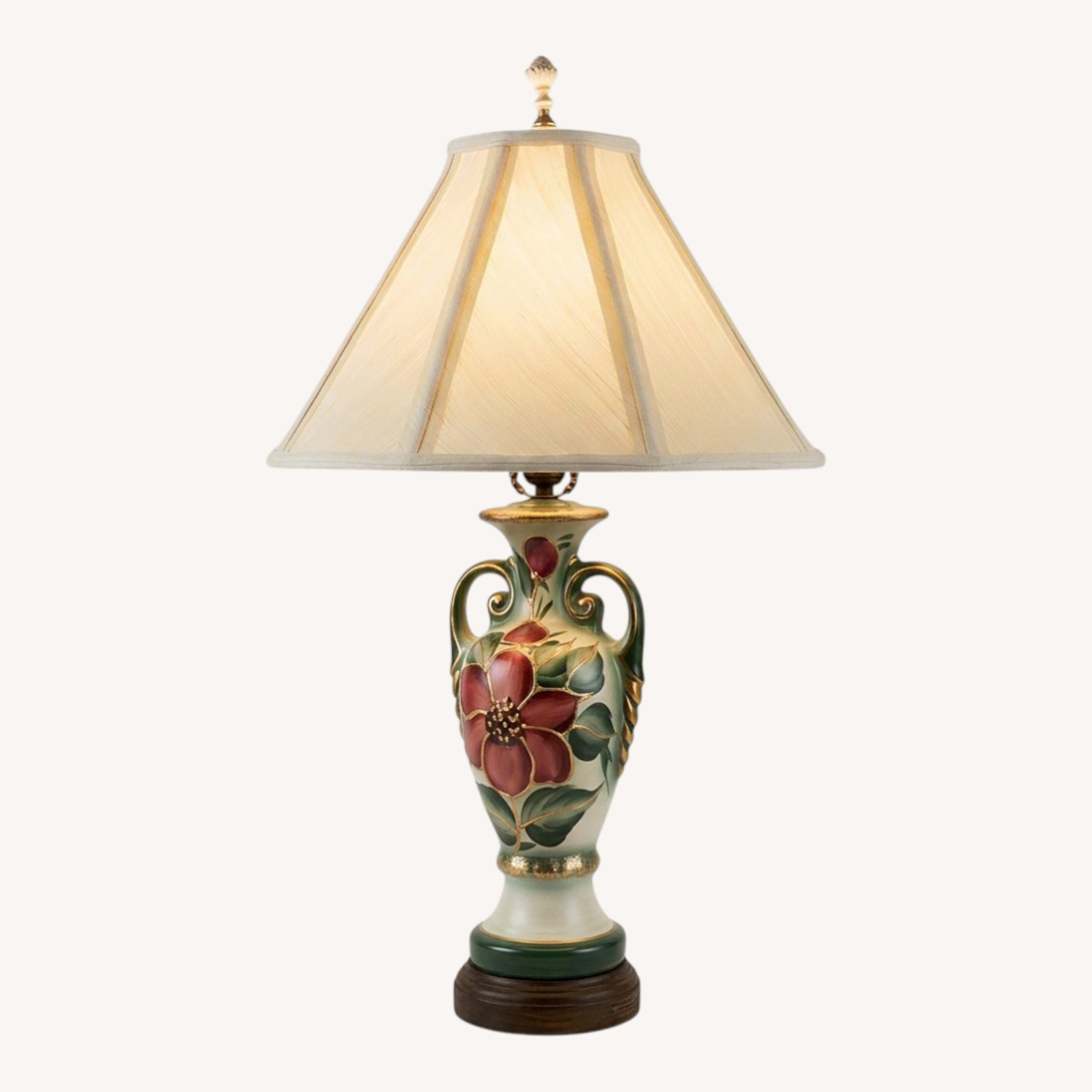 Vintage/Antique Finds Green Table Lamp - image-0