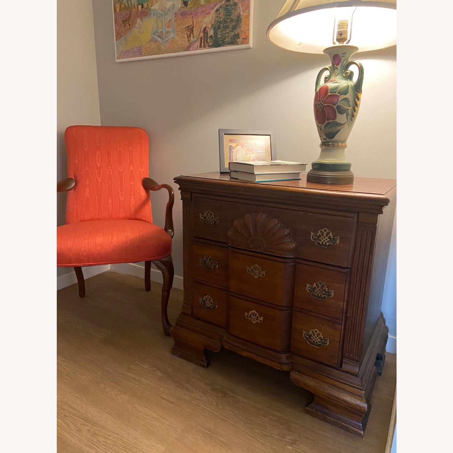 Vintage/Antique Finds Green Table Lamp - image-3