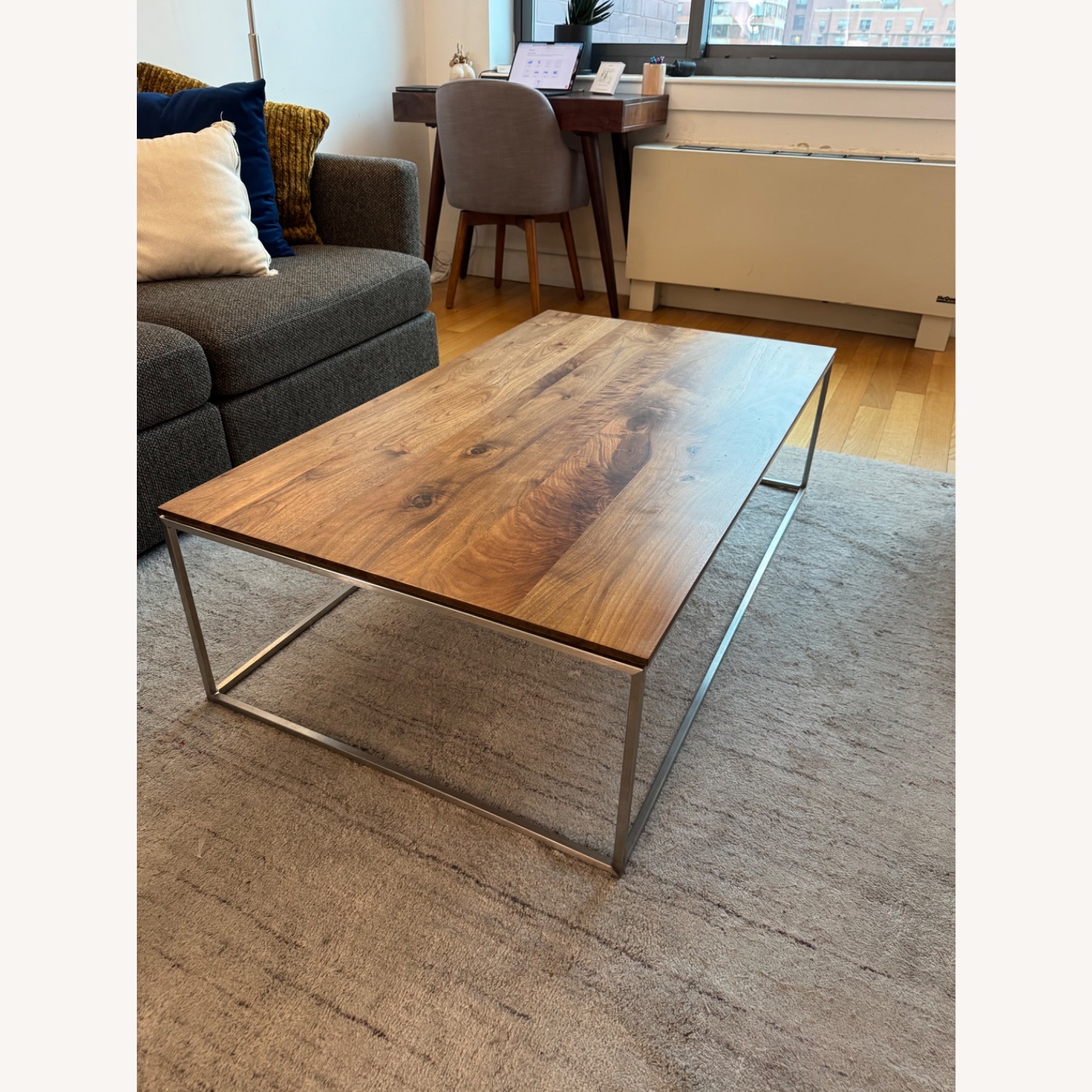 Crate & Barrel Frame Wood Coffee Table - image-2
