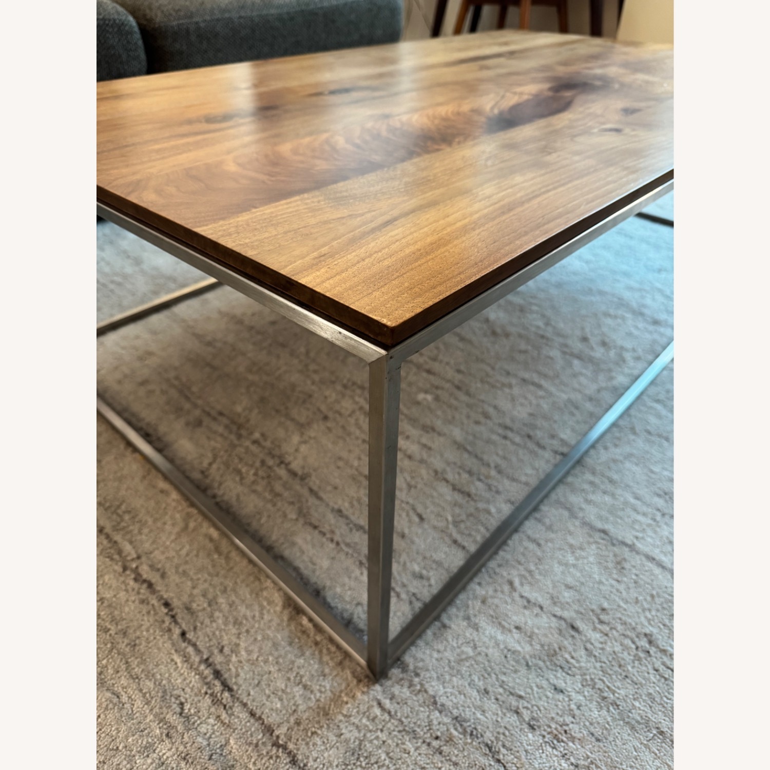 Crate & Barrel Frame Wood Coffee Table - image-4