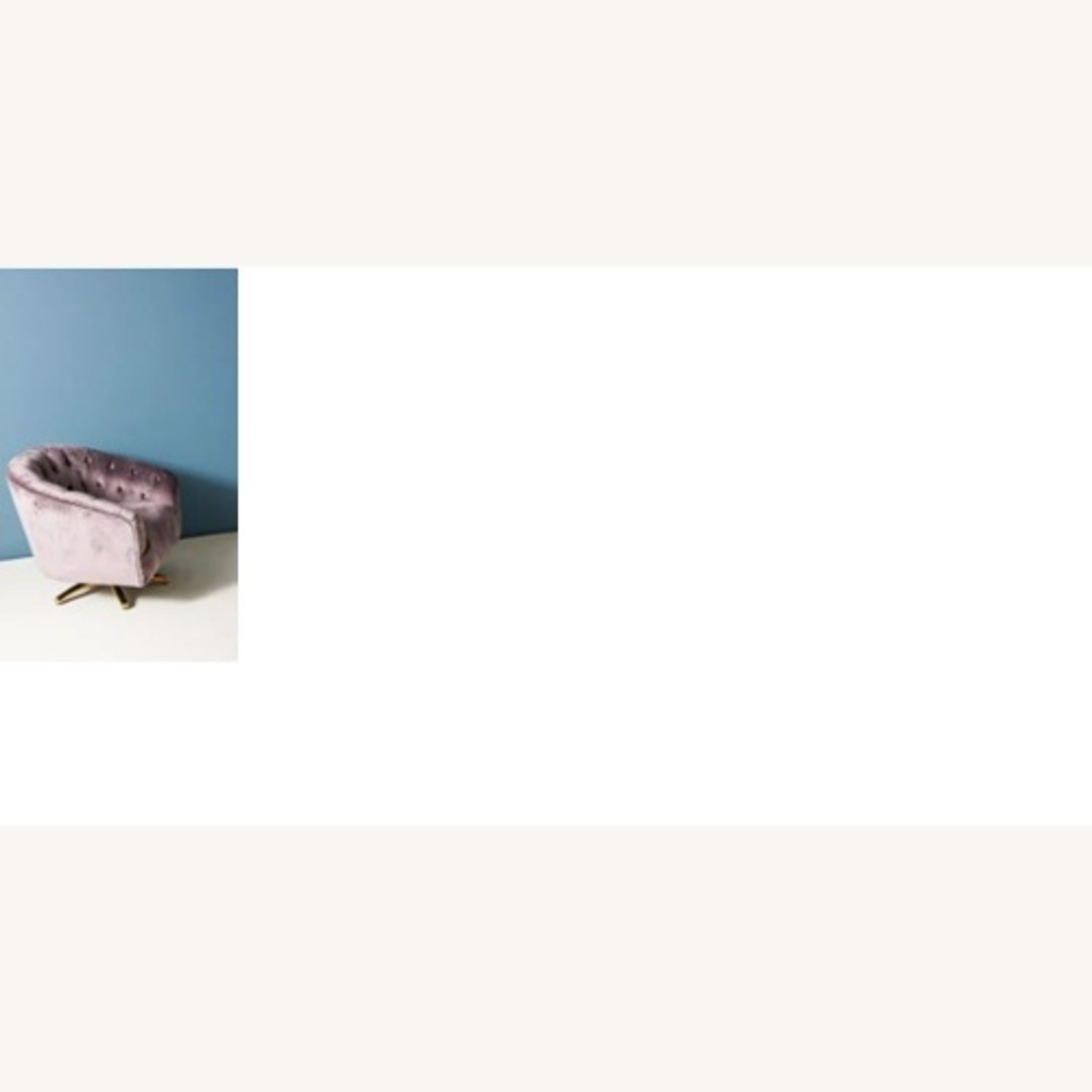Anthropologie Pink Velvet Accent Chair - image-6