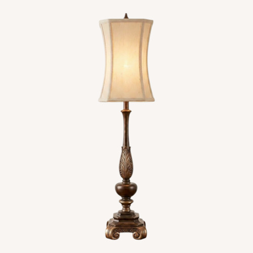 Used Vintage/Antique Finds Light Brown Table Lamp for sale on AptDeco