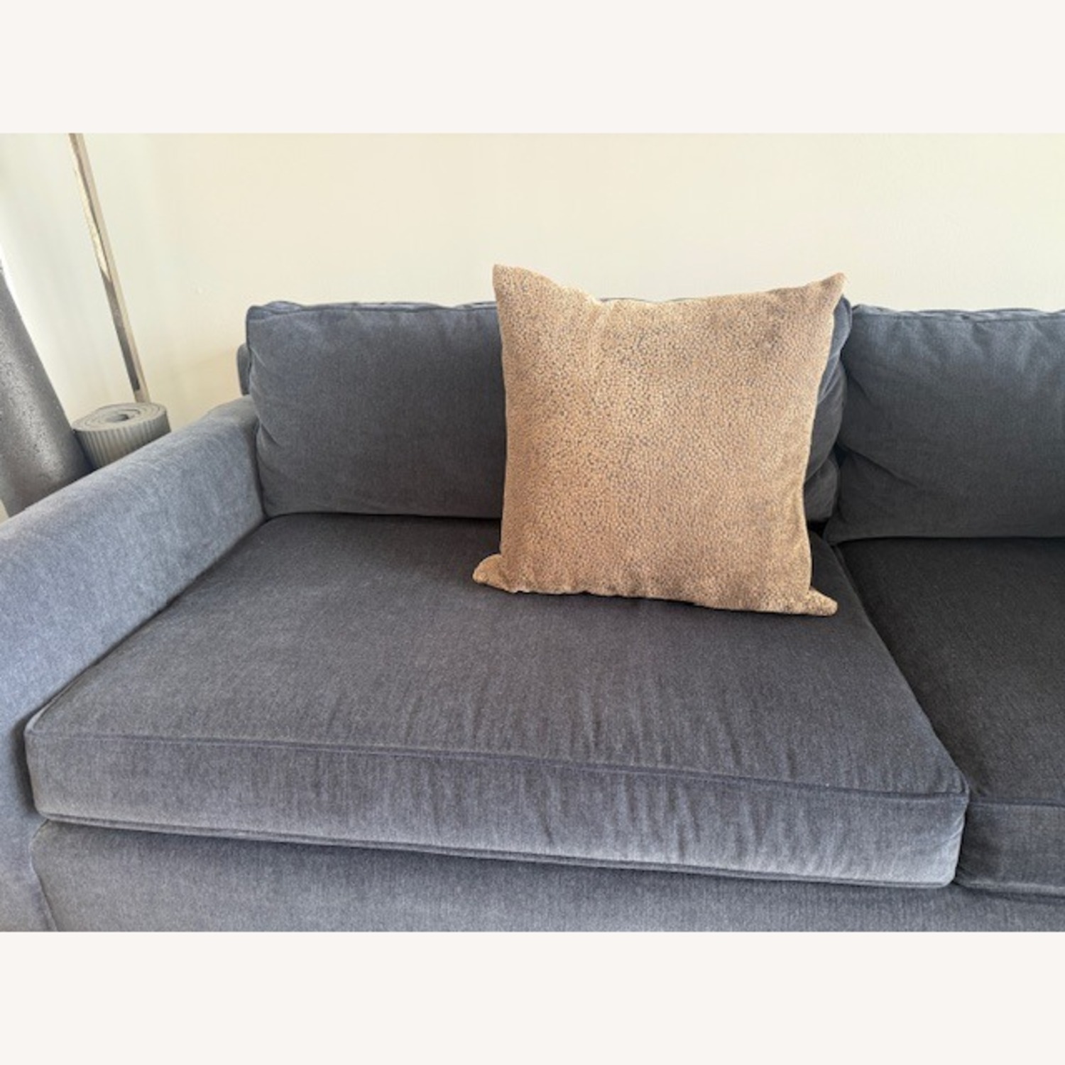 Room & Board Dark Gray Velvet Pillow - image-2