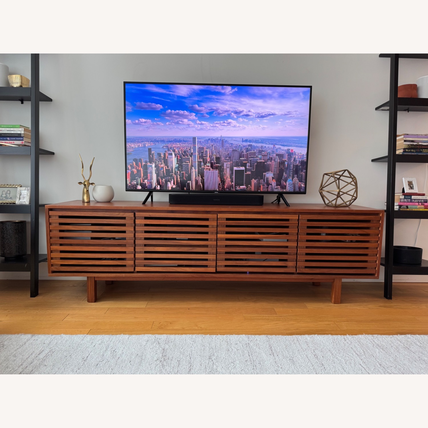 Crate & Barrel Sawyer Black Wood Bookcase 2 - image-7