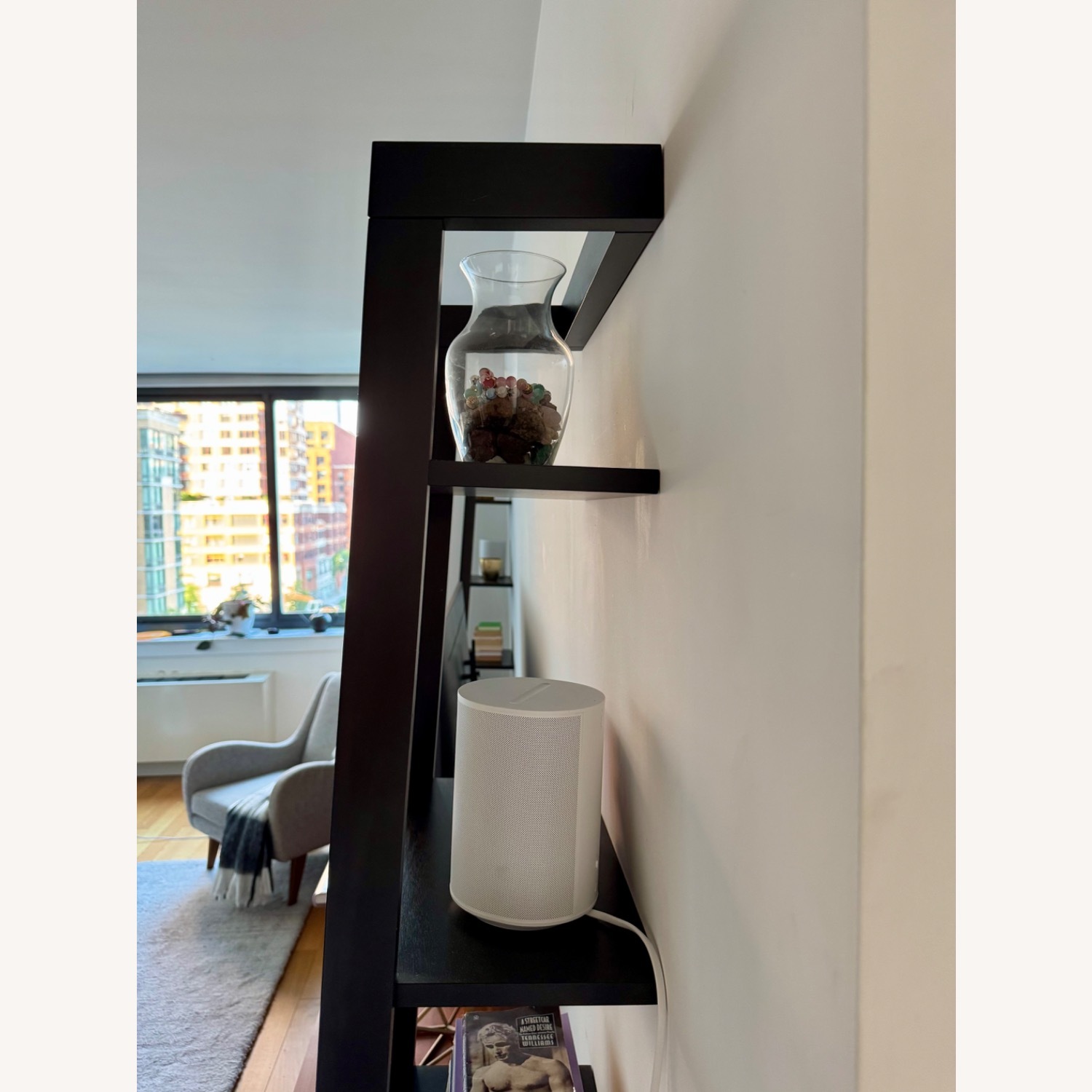 Crate & Barrel Sawyer Black Wood Bookcase 2 - image-6
