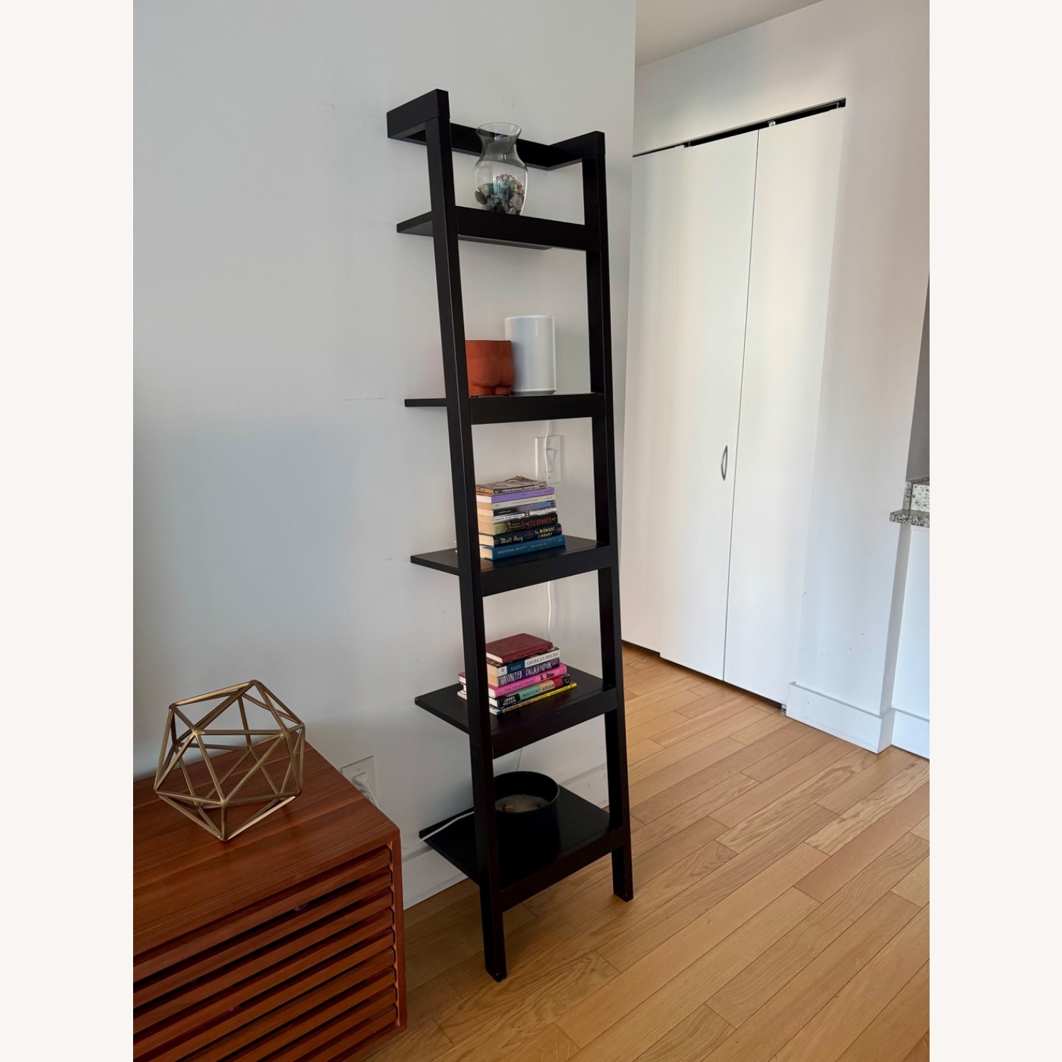 Crate & Barrel Sawyer Black Wood Bookcase 2 - image-2