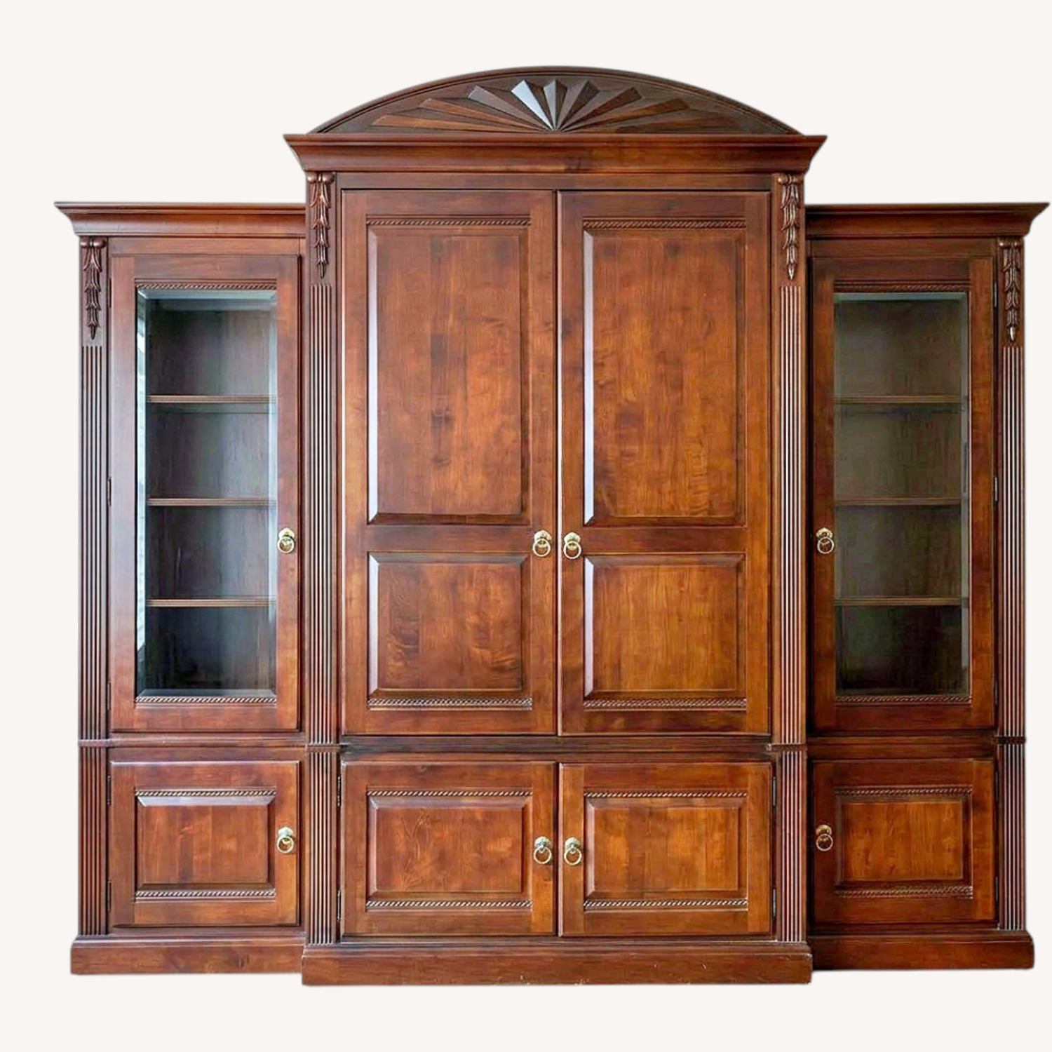 Ethan Allen Console/Book Shelves - image-0