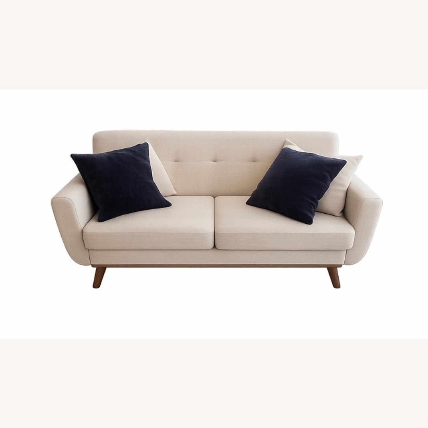 Wayfair White Loveseat - image-1