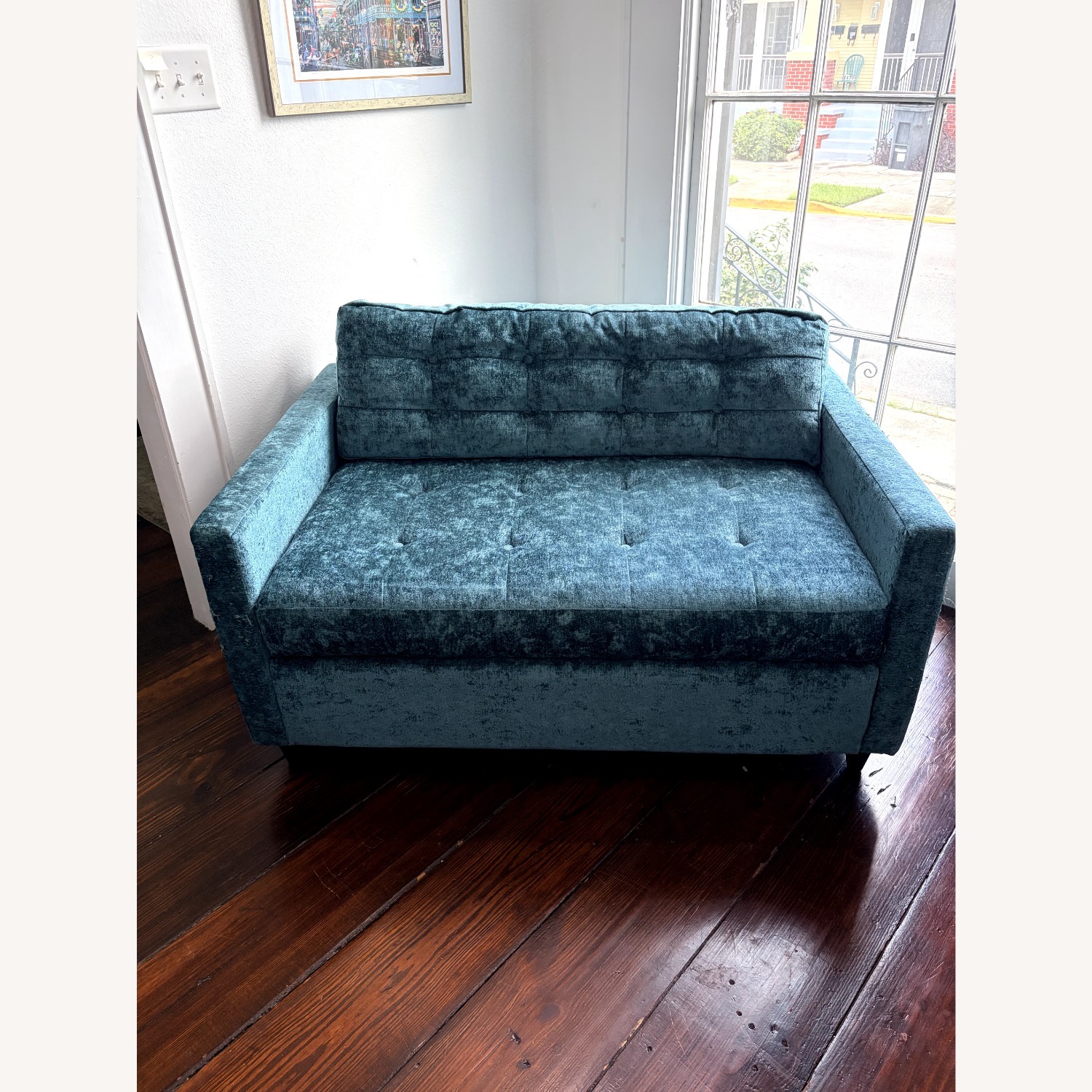 Joybird Eliot Twin Sleeper in Prime Peacock  - image-1